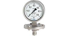 Gauge pressure with diaphragm element