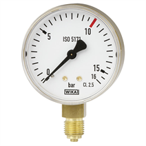 Rohrfedermanometer, Kupferlegierung