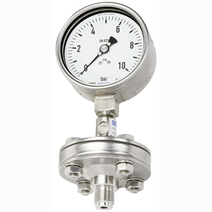 Manometer nach EN 837-1 mit angebautem Druckmittler